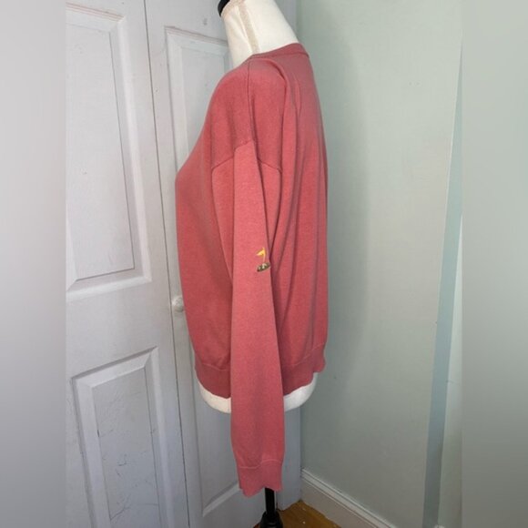 Vintage Plum-Pink Pivot Rules Golf Cardigan - Picture 5 of 7